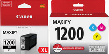New Genuine Canon PGI-1200XL/1200 Black Color 4PK Ink Cartridges Bag picture