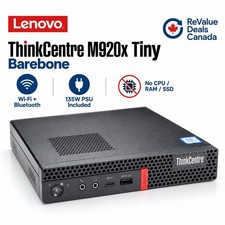 Lenovo ThinkCentre M920x Tiny Barebone WiFi BT 135W PSU No CPU RAM SSD picture