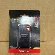 SanDisk Extreme Portable SSD 2TB High Speed NVMe SDSSDE61-2T00-AT SEALED NIB picture