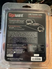 Gigaware 8FT USB transfer Cable Connector New  Windows And Mac picture