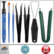 9pcs Keyboard Lube Kit Switch Puller Keycap Remover Tweezers Brush Tools Set picture