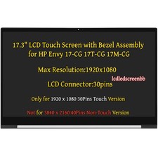 L87971-001 For HP Envy 17M-CG0013DX 17M-CG1013DX LCD Touch Screen Display FHD picture