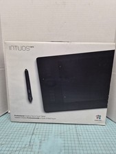 Wacom PTH651 Intuos Pro Medium Pen and Touch Tablet Black Cord Pen Tested Works picture