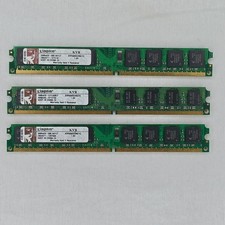 Kingston 4GB (3x1GB) DDR2 DIMM PC2-6400 240-Pin Non-ECC KVR800D2N6 picture