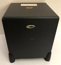 CA Mini Subwoofer Black Speaker Cyber Acoustics-TESTED-RARE VINTAGE-SHIP N 24 HR picture
