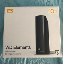 WD Elements 10TB External Drive Desktop Storage, Black, 2 Year Warranty picture