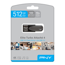 NEW✅ PNY 512GB Elite Turbo Attaché 4 FLASH DRIVE ⭐USB 3.2🔥ULTRA FAST⭐FREE SHIP picture