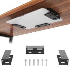 GOME Under Desk Laptop Mount Metal Bracket with without Headphone Hook, black picture