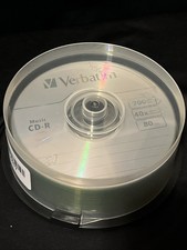 25 VERBATIM Music CD-R 40X  Branded Logo 700MB Audio Media Disc Spindle 96155 picture