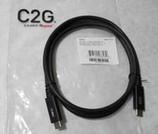 C2G Legrand 28848 1M USB-C 3.1 (Gen 2) Male to Male Cable 20V 5A 4K High Speed picture