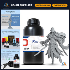 Fast ABS-Like 3D Printer Resin, Non-Brittle, Grey, 1kg - High-Quality Printing M picture