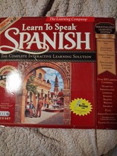 THE LEARNING COMPANY Learn to Speak Spanish Vers 8 COMPLETE INTERACTIVE SOLUTION picture