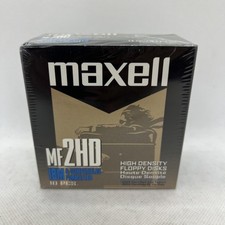 Maxell MF2HD High Density Floppy Disks 10 Pack Factory Sealed New picture