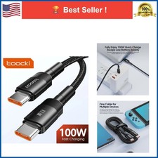 Toocki 100W USB C to USB C Cable PD 3.0 Fast Charging Braided Type C Cord picture
