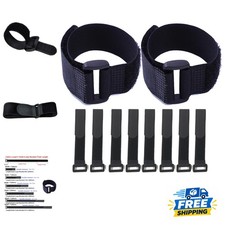 Versatile 10-Pack of 16 Inch Cable Straps - Durable Nylon for Efficient Storage picture