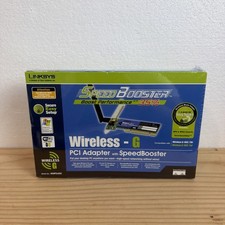 Linksys WMP54GS 2.4GHz Wireless-G PCI Adapter with SpeedBooster NEW SEALED picture