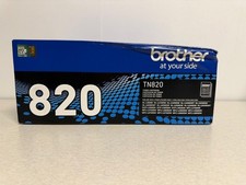 Genuine Brother TN820 Black Toner Cartridge OEM 3,000 Page Yield NEW picture