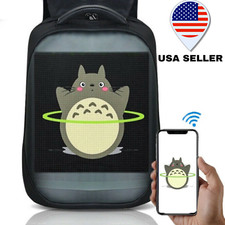 BEST Gift LED, light-up Backpack,high school,college.bluetooth,wifi laptop bag. picture