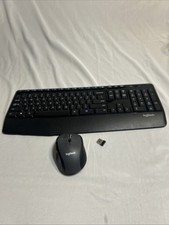 Logitech K345 Wireless Keyboard Mouse Combo 2.4GHz USB Unifying Black PC picture