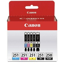 Canon Genuine PGI-250 & CLI-251 Ink Cartridges PGI 250 Black CLI 251 Inks No Box picture