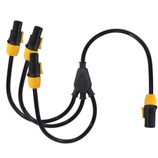 1 to 3 Outlet Ture1 powerCON Cable - 3FT 14AWG PowerCon True1 Male to 3X Fema... picture