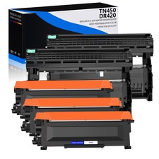 3PK TN450 Toner + 2PK DR420 Drum For Brother HL-2240 2270DW HL-2280DW MFC-7360N picture