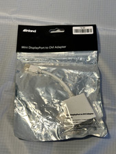 Inland Mac Mini DisplayPort (Male) to DVI (Female), White adapter cable picture