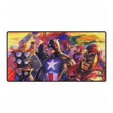 Classic Avengers Retro Comic Team Assemble Mouse Pad Desk Mats Marvel Comics picture