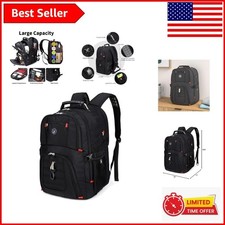 Comfortable and Spacious 50L Laptop Backpack with Adjustable Straps – Black picture
