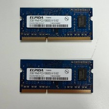 Elpida 2GB DDR3 PC3-10600S 1333MHz SO-DIMM Laptop RAM Memory Lot of 2 picture