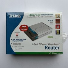 New Sealed D-Link 4-Port Ethernet Broadband Router DI-604 - Express EtherNetwork picture