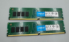 Lot Of 2 Crucial DDR4 8GB Each 2x8GB=16GB PC4 2400MHz Memory Module Green/B/Big picture