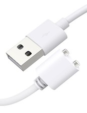 Bicmice 2.6Ft Magnetic USB DC Charger Cable Replacement 7mm (0.27 in), White picture