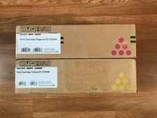 2 Ricoh SP C252HA MY Print Cartridge Set EDP: 407655 & 407656 Same Day Ship picture