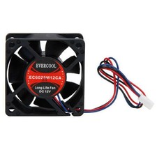 Evercool 60mm x 25mm 12V EC6025M12CA Computer Case Ball Bearing Fan 3-Pin picture