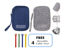 Cable & Gadget Compact Case Digital Organizer Electronic Accessories Storage Bag picture