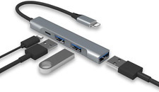 Lightning to USB Hub [Mfi Certified] 4-In-1 USB OTG Hub with 3 USB3.0 Port picture