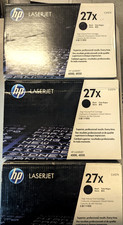 ✨ NEW SEALED - Lot of 3 Genuine HP LaserJet 27X  Black Toner C4127X LJ 4000 4050 picture