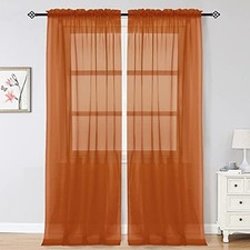  Sheer Curtains 96 Inch Length, Elegant Sheer 42