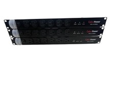 LOT OF 3:  CYBER POWER CPS-1215RM RACKMOUNT POWER CENTER - USED picture