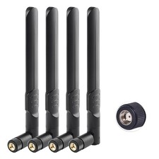 4PCS Dual Band WiFi 2.4GHz 5.8GHz 6dBi RP-SMA Antenna 15cm 6inch Universal An... picture