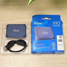 Micron Crucial X10 6TB Portable SSD USB-C External Storage Drive 2100MB/s picture