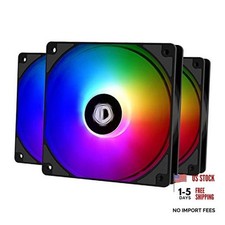 XF-12025-ARGB-TRIO 120mm Case Fan ARGB 3 Pack RGB Fans 5V 3-PIN BLACK picture