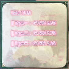 Intel Celeron Dual-Core G1610 G1620 G1630 LGA 1155 Desktop CPU picture