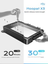 chitu3D printed Hoopat X3 quick-release trough with 3pcs ACF/NFEP (PFA) picture