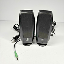 Logitech S120 S-00026 Wired Computer Speakers 3.5mm Black Tested Working picture