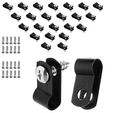 120pcs 1/4 Inch R-Type Cable Clamps, Nylon Wire Cable Clips with M4 Screws, S... picture