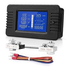 DC Multifunction Battery Monitor Meter, 0-200V 0-100A LCD Display Digital picture