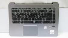 Genuine HP EliteBook Folio 1040 G1 Palmrest w Touchpad, Keyboard & Bottom Cover picture
