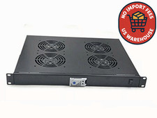 Rising Racks 1U Rack Mount Server Fan Cooling System 4 Fans Switch Control picture